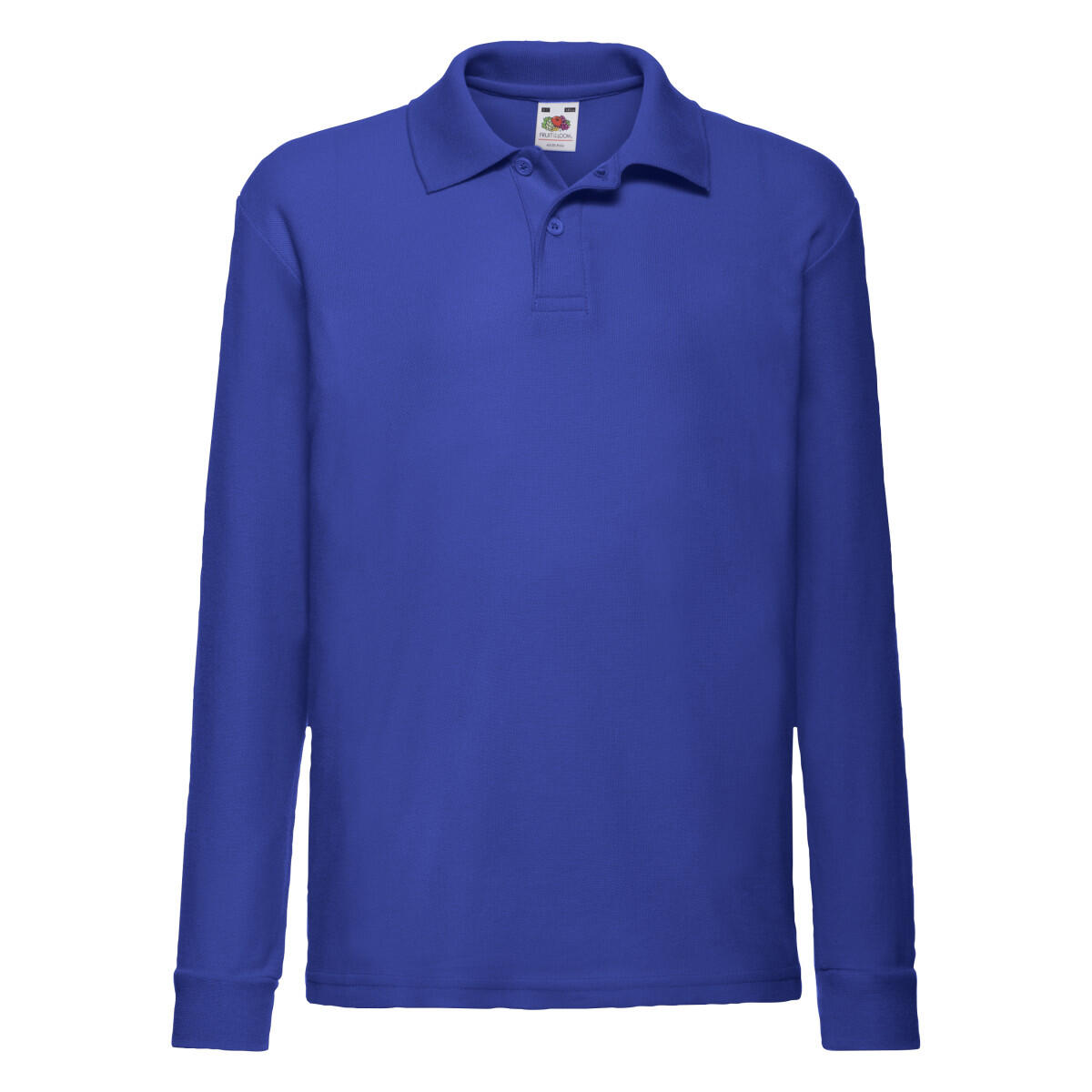 Fruit Of The Loom - Polo Manches Longues Enfant (bleu Roi) - Polo Manches Longues - Bleu - 9-11 Ans - Decathlon