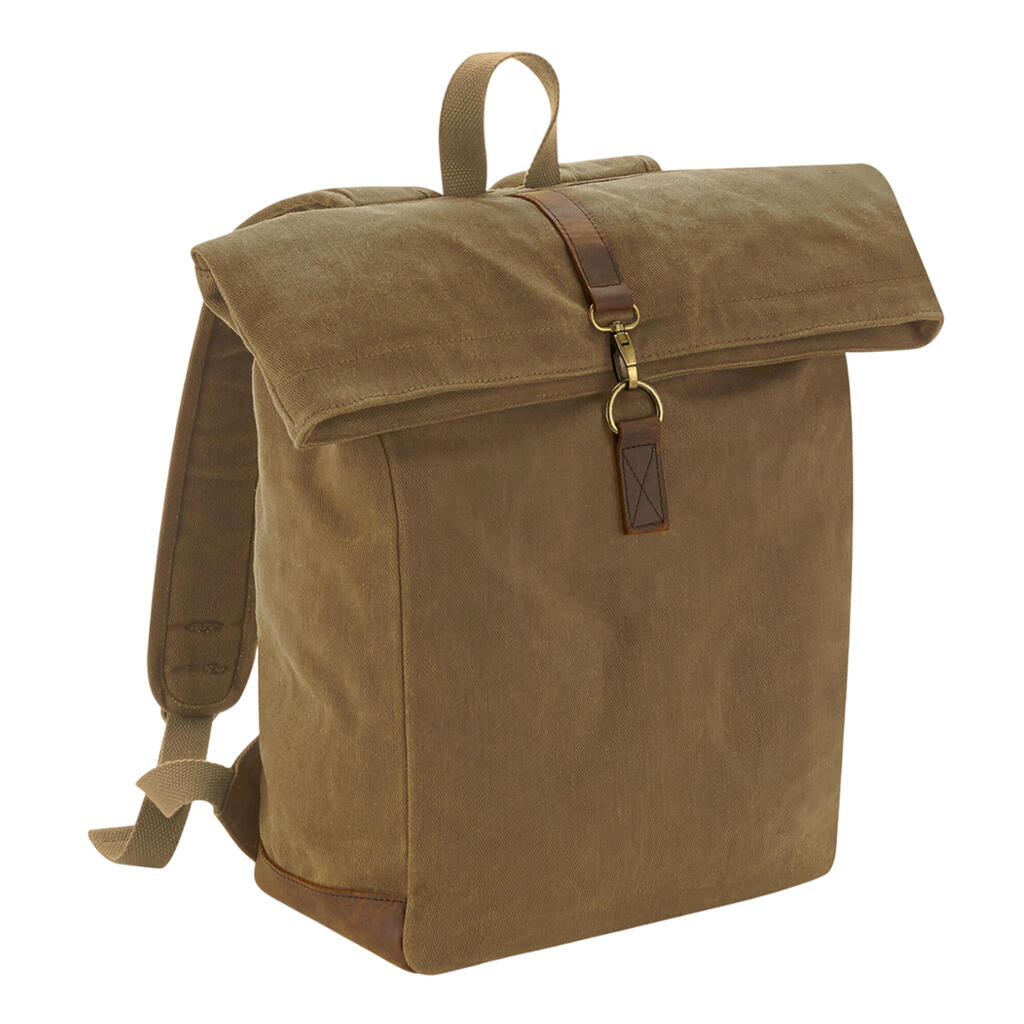 Heritage Waxed Canvas Backpack (Desert Sand)