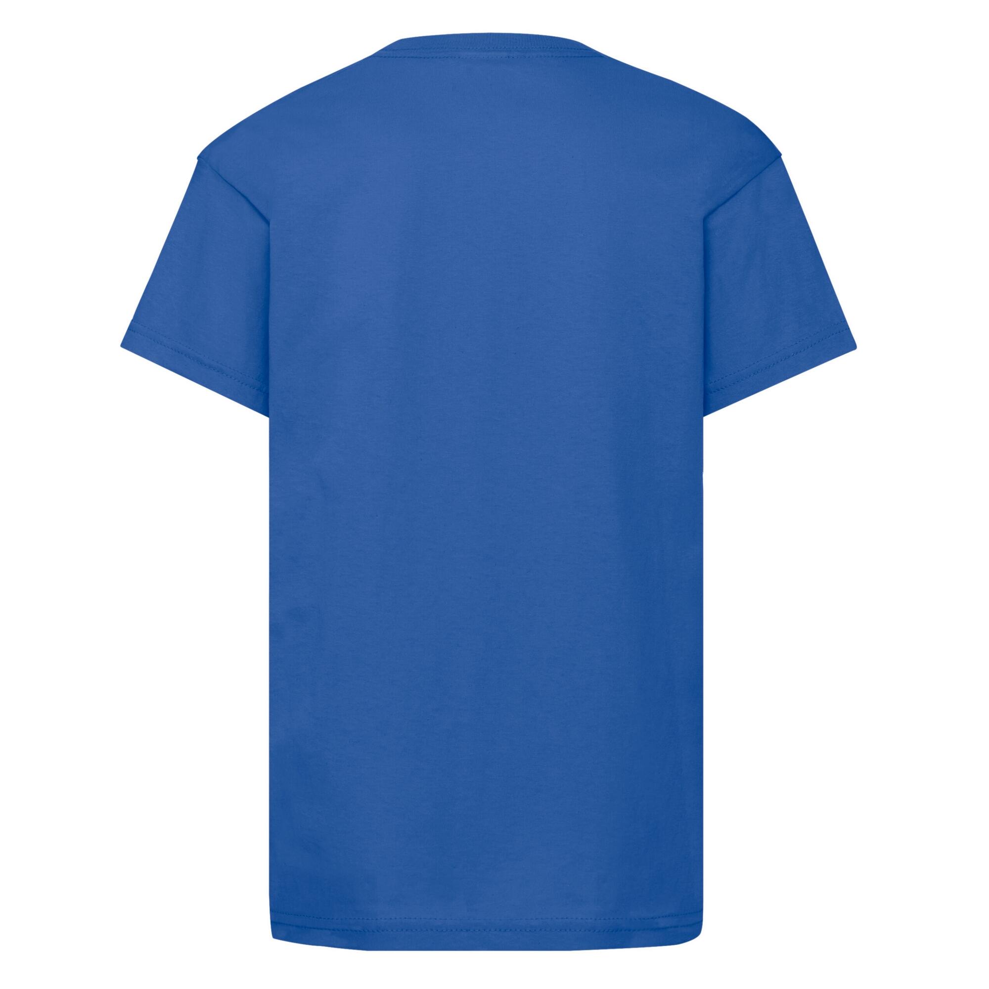 Maglietta Bambini Fruit Of The Loom Original Blu Reale 2/3