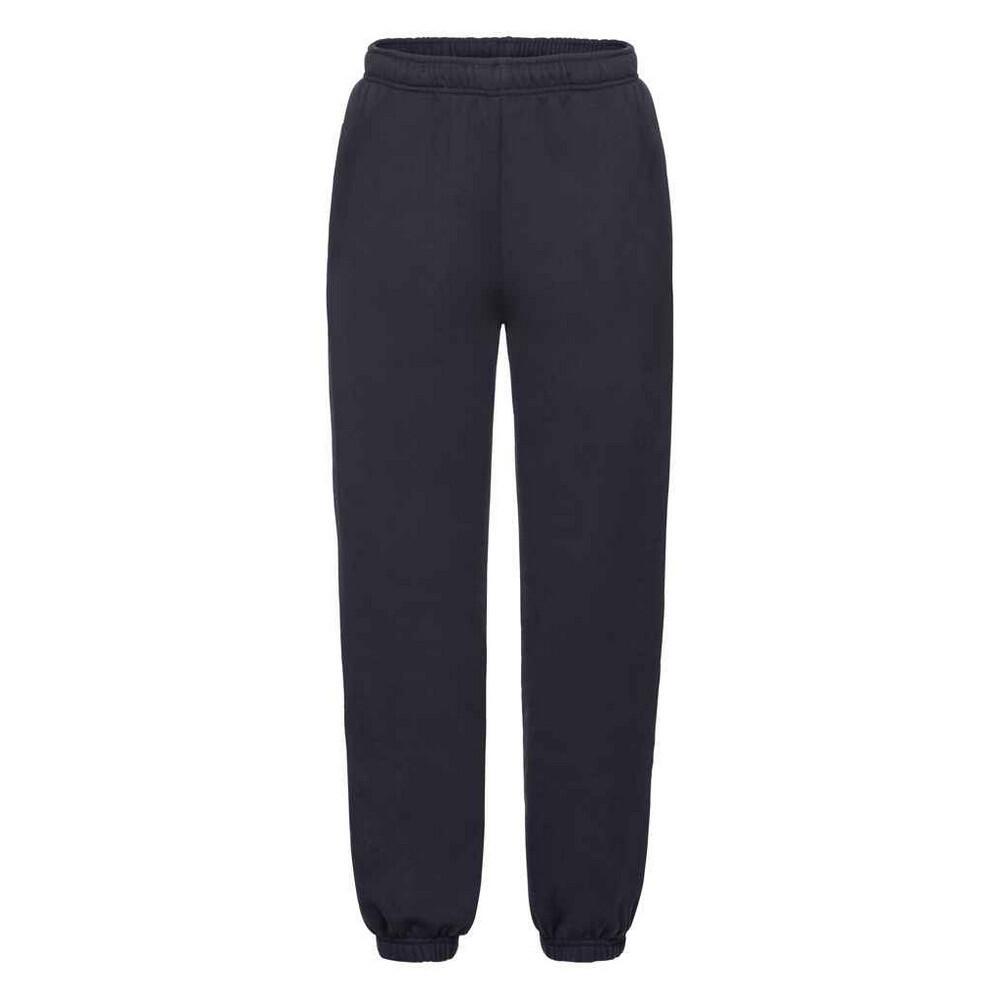 Childrens/Kids Premium Elasticated Cuff Jogging Bottoms (Deep Navy)