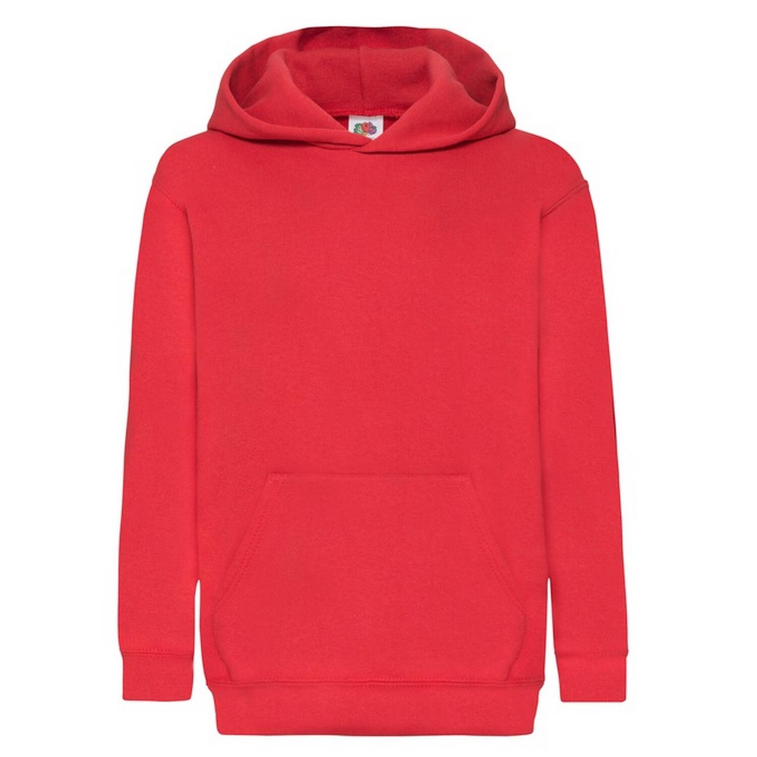 Fruit Of The Loom - Sweat À Capuche Classic Enfant (rouge) - Sweat-shirt - Rouge - 5-6 Ans / 116-122 Cm - Decathlon