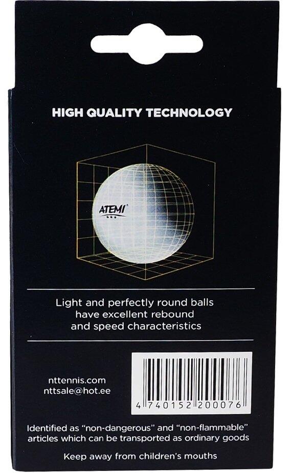 Atemi palline da ping pong set 6 arancione 40 mm. 2/3
