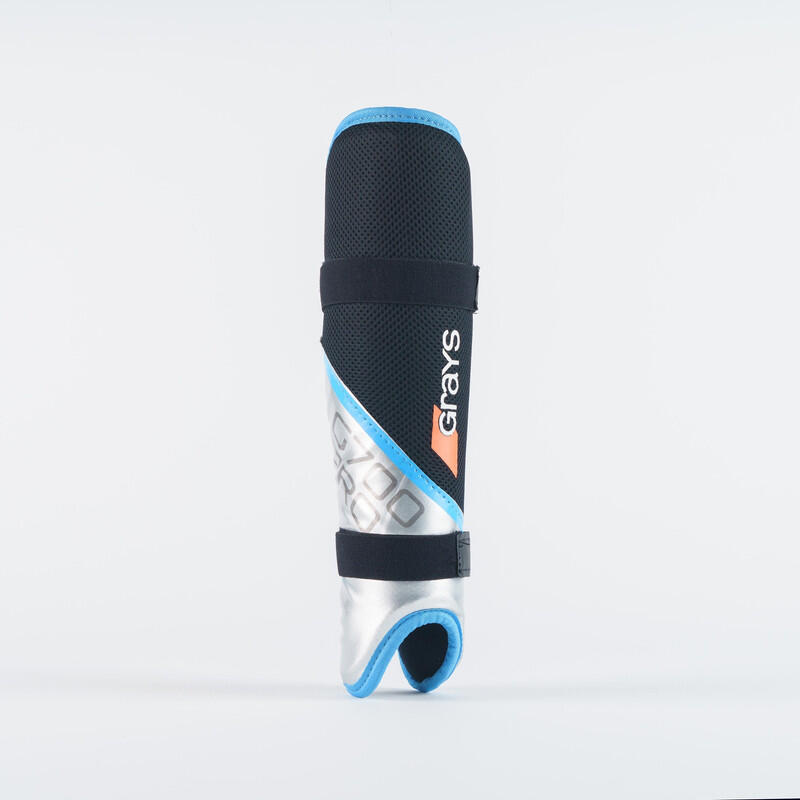 ESPINILLERAS G700 PRO GRAYS NEGRO/AZUL, TALLA XL 2/6