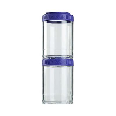 Shakers & waterflessen - go stak 2 pak (150ml) - blauw