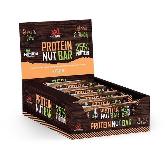 Protein Nut Bar - 8,75g Proteïne, Notenreep, 100% Natuurlijk - 15 Pack (15x35g)