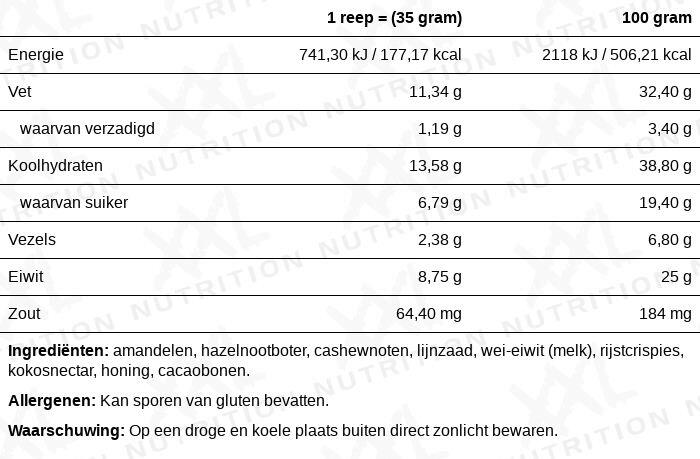 Protein Nut Bar - 8,75g de Protéines, Barre Protéinée aux Noix - 15 x 35 grammes 2/2