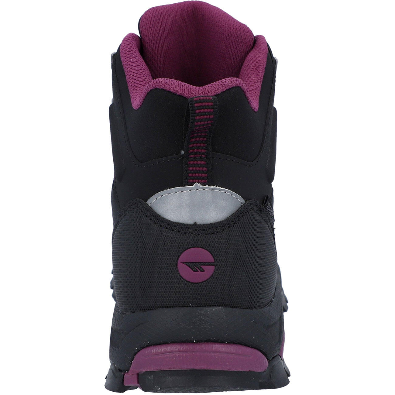 HI-TEC Hi-Tec Jackdaw Mid Wp Womens Wandelschoenen Hoge Hiel ZWART/BORDEAUXROOD 5/7