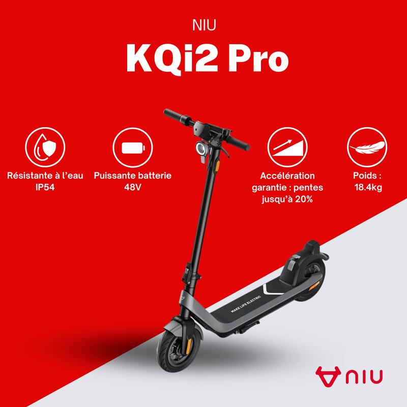 Trottinette électrique KQi2 Pro Gris|léger