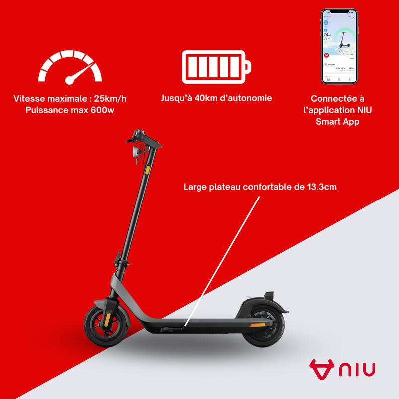 Trottinette électrique KQi2 Pro Gris|léger