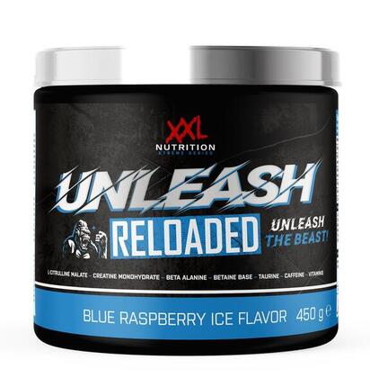 Unleash Reloaded - Pre Workout Supplément - Fruit Punch - 450 grammes (30 doses)