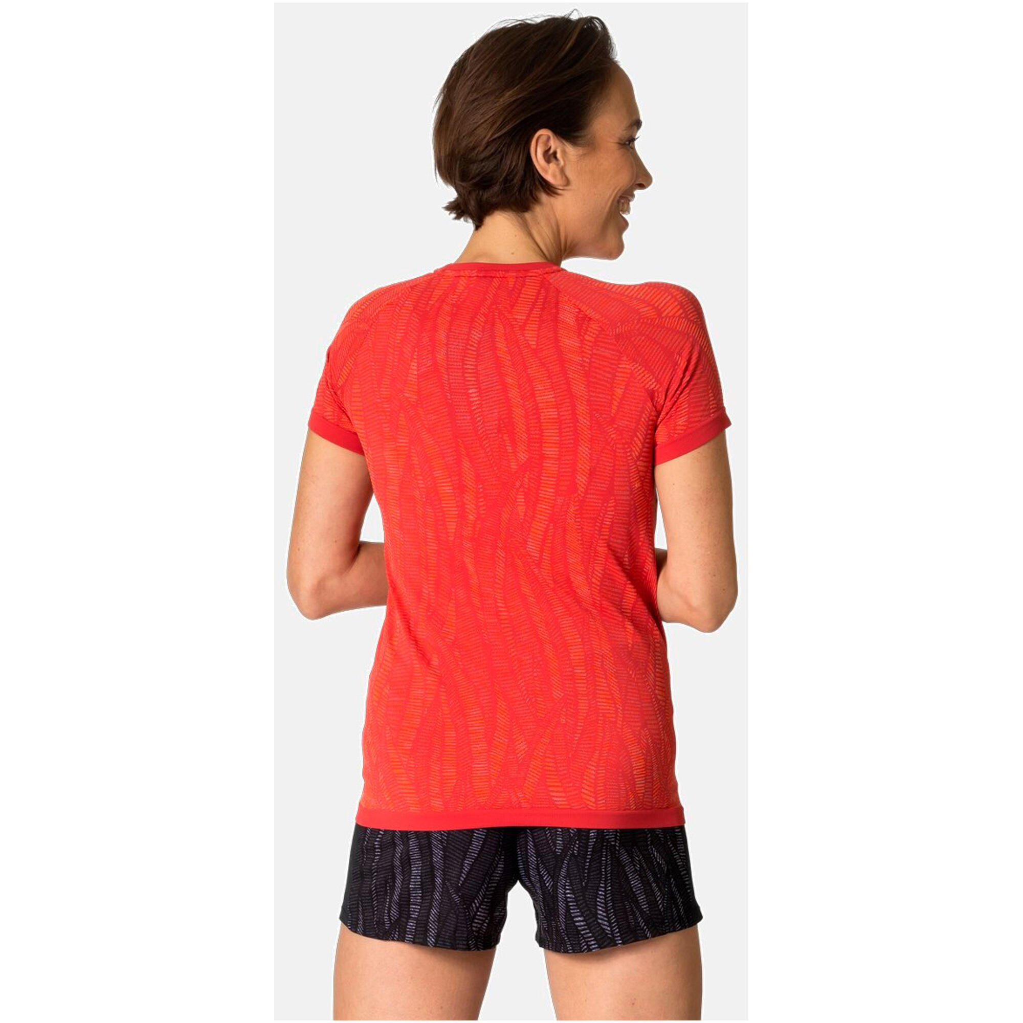 T-shirt Technique Rouge Femme Odlo Zeroweight 4/6