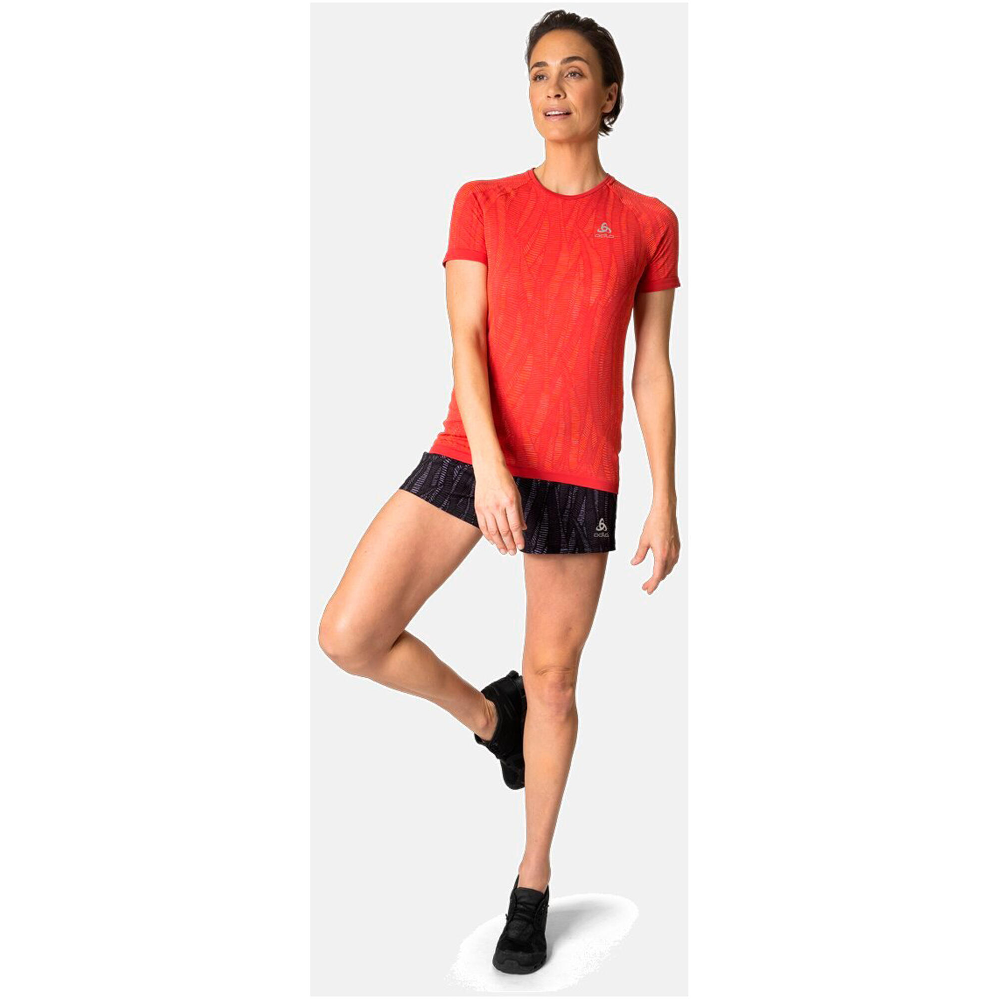T-shirt Technique Rouge Femme Odlo Zeroweight 5/6
