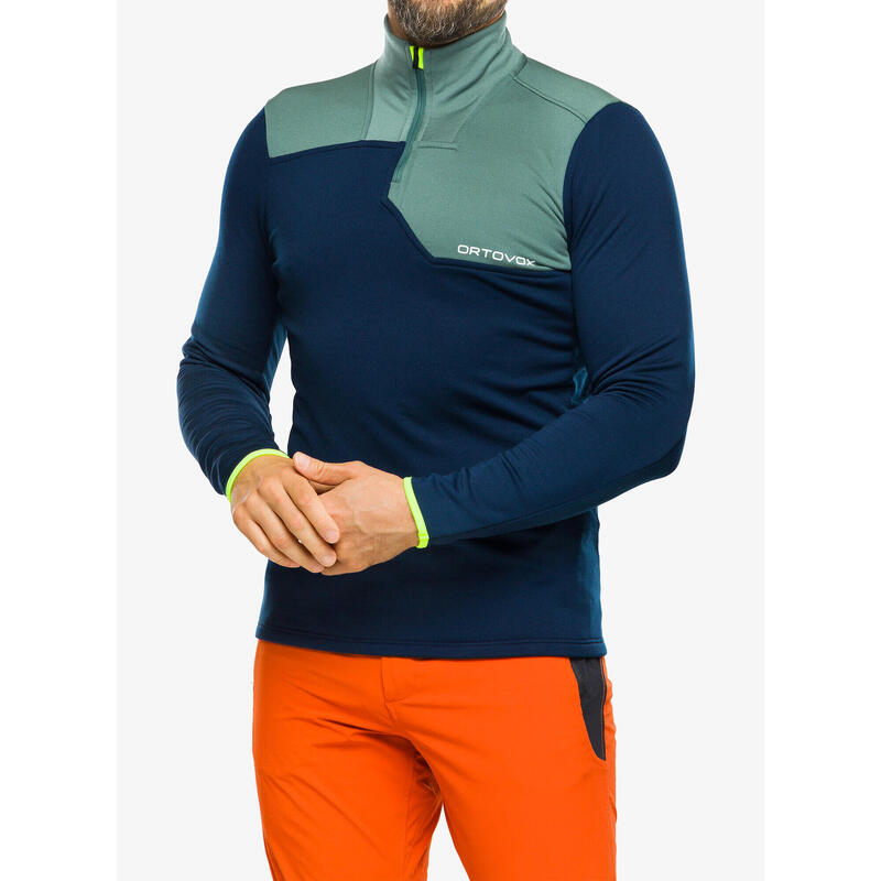 Bluza termiczna męska Ortovox Fleece Light Zip Neck