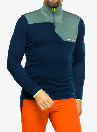 Bluza termiczna męska Ortovox Fleece Light Zip Neck