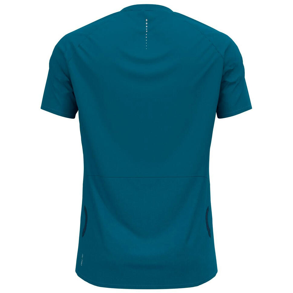 Koszulka do biegania męska Odlo T-shirt z zamkiem 1/2 zip AXALP TRAI