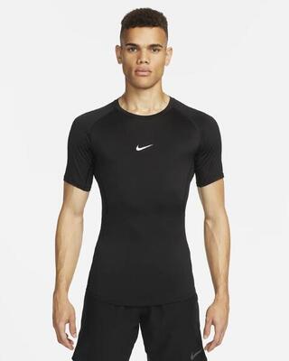 Nike pro dri-fit tight ss fitness trainings-t-shirt voor heren