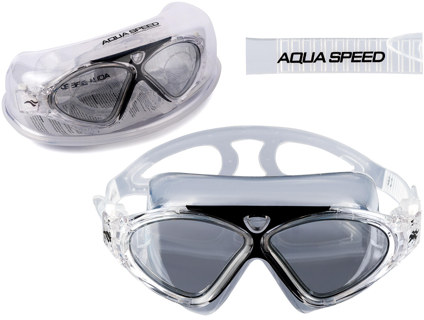 Okularki dziecięce do pływania na basen zefir AQUA SPEED 2/7