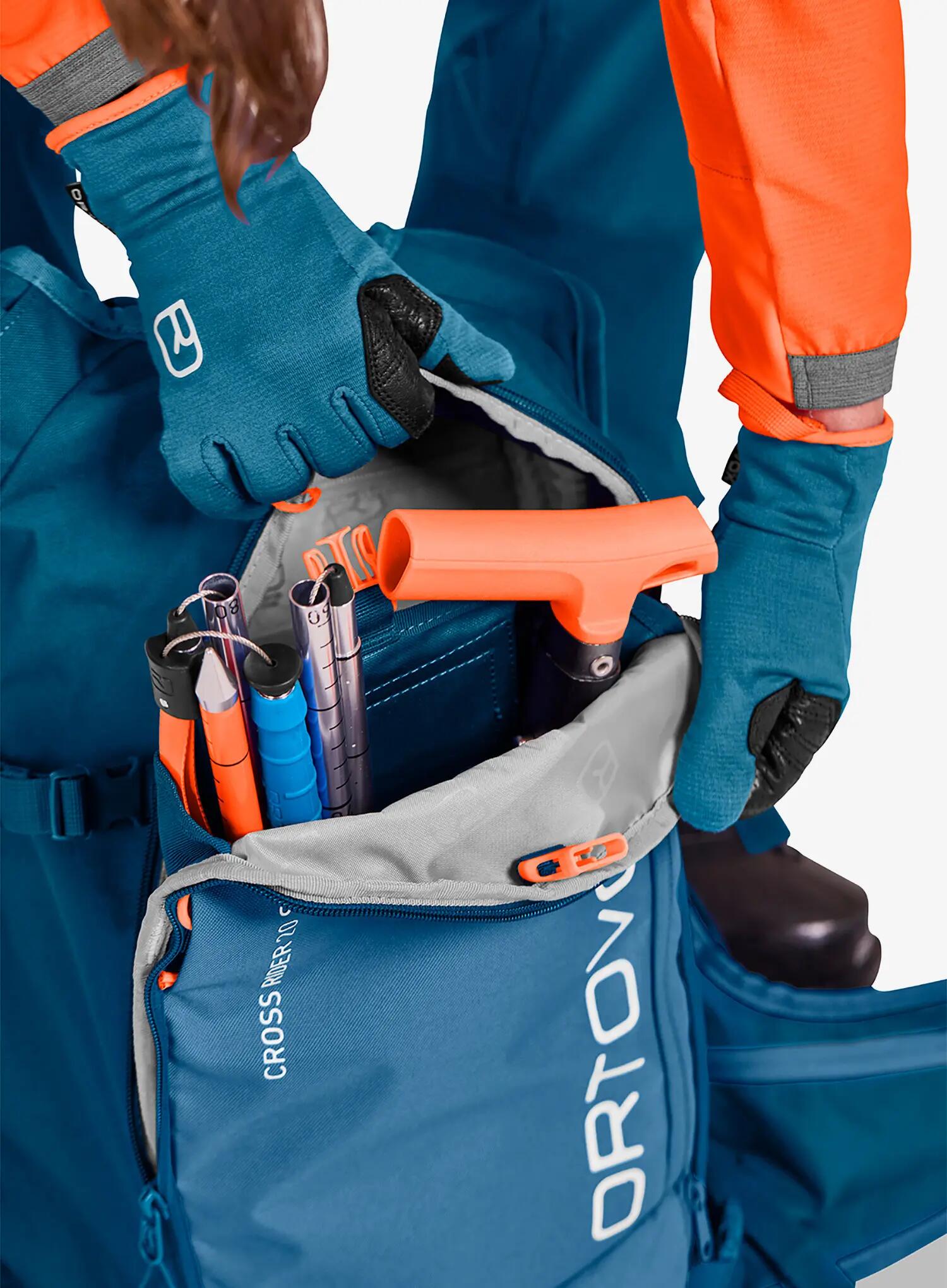 Plecak skiturowy Ortovox Cross Rider 20 S - petrol blue 3/4
