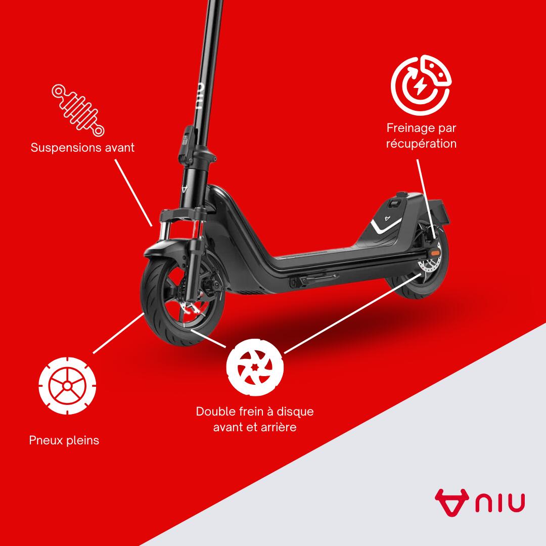 Trottinette électrique Kqi 300P|Noir|léger 5/8
