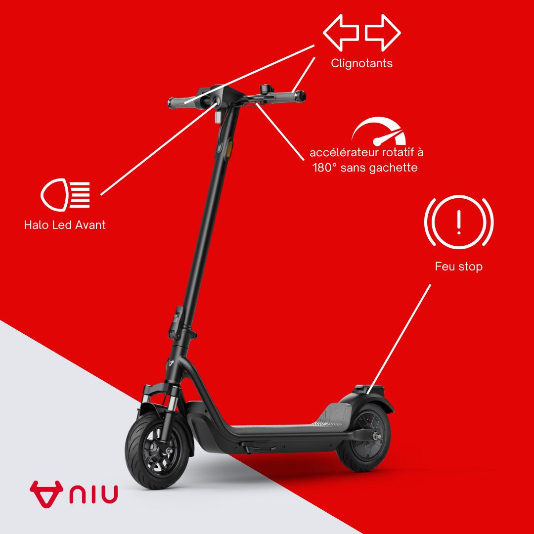 Trottinette électrique KQi 100P|Noir|léger 6/8