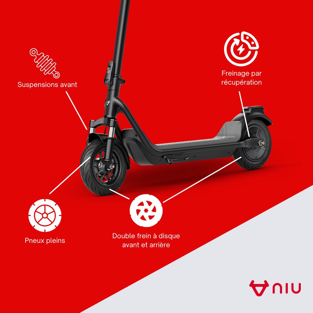 Trottinette électrique KQi 100P|Noir|léger 5/8