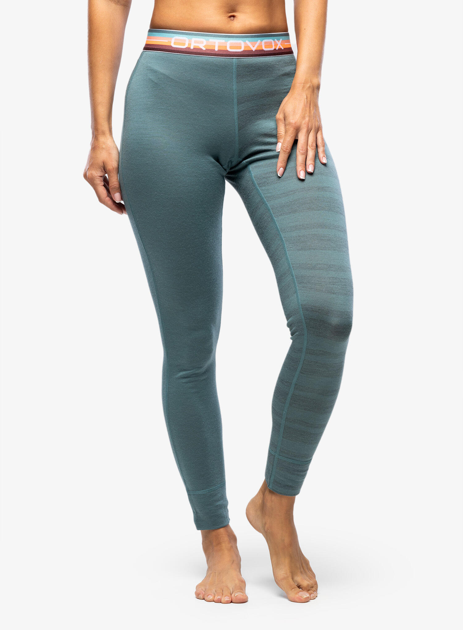 Getry termoaktywne damskie Ortovox 185 Rock N Wool Long Pants 3/6