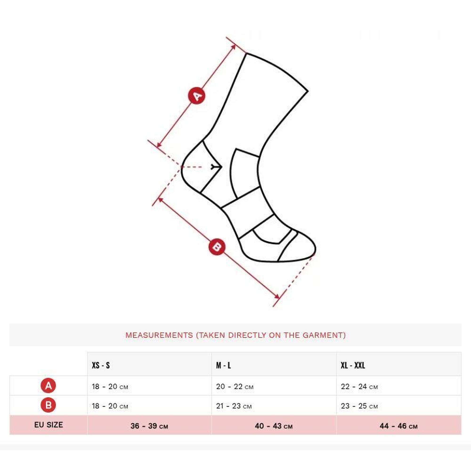 Herren und Damen Radsport Fahrradsocken mit Merinowolle SRX Grappa Schwarz