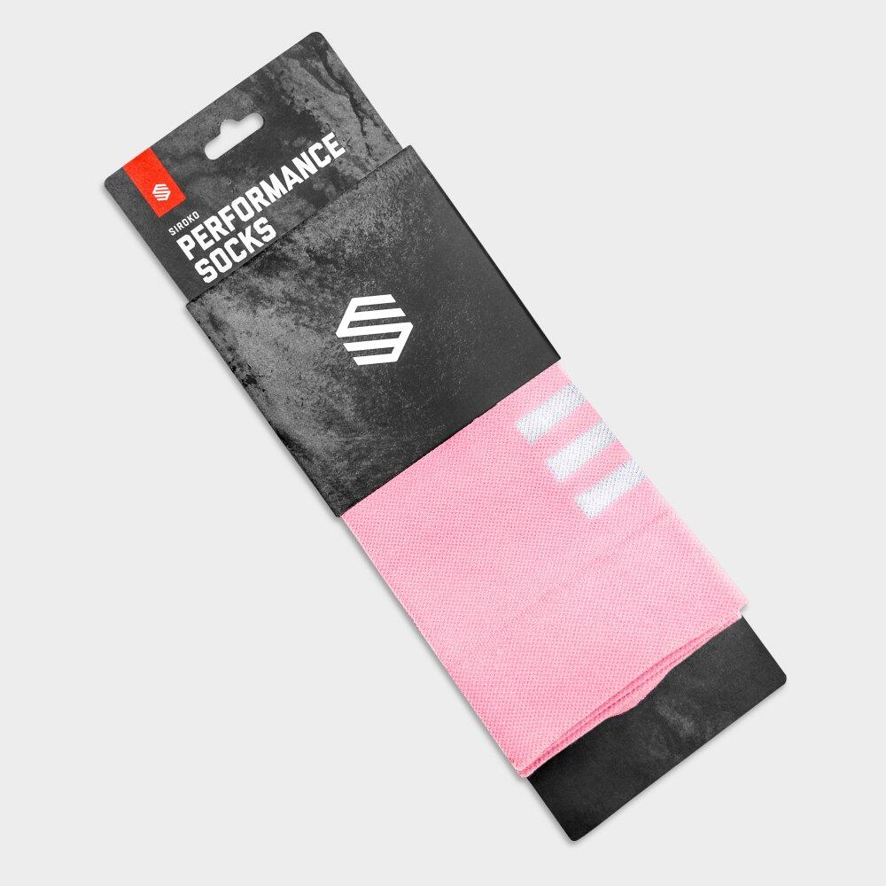 Chaussettes vélo Cyclisme Homme et Femme S1 Pink Agnello Rose Bonbon 4/7