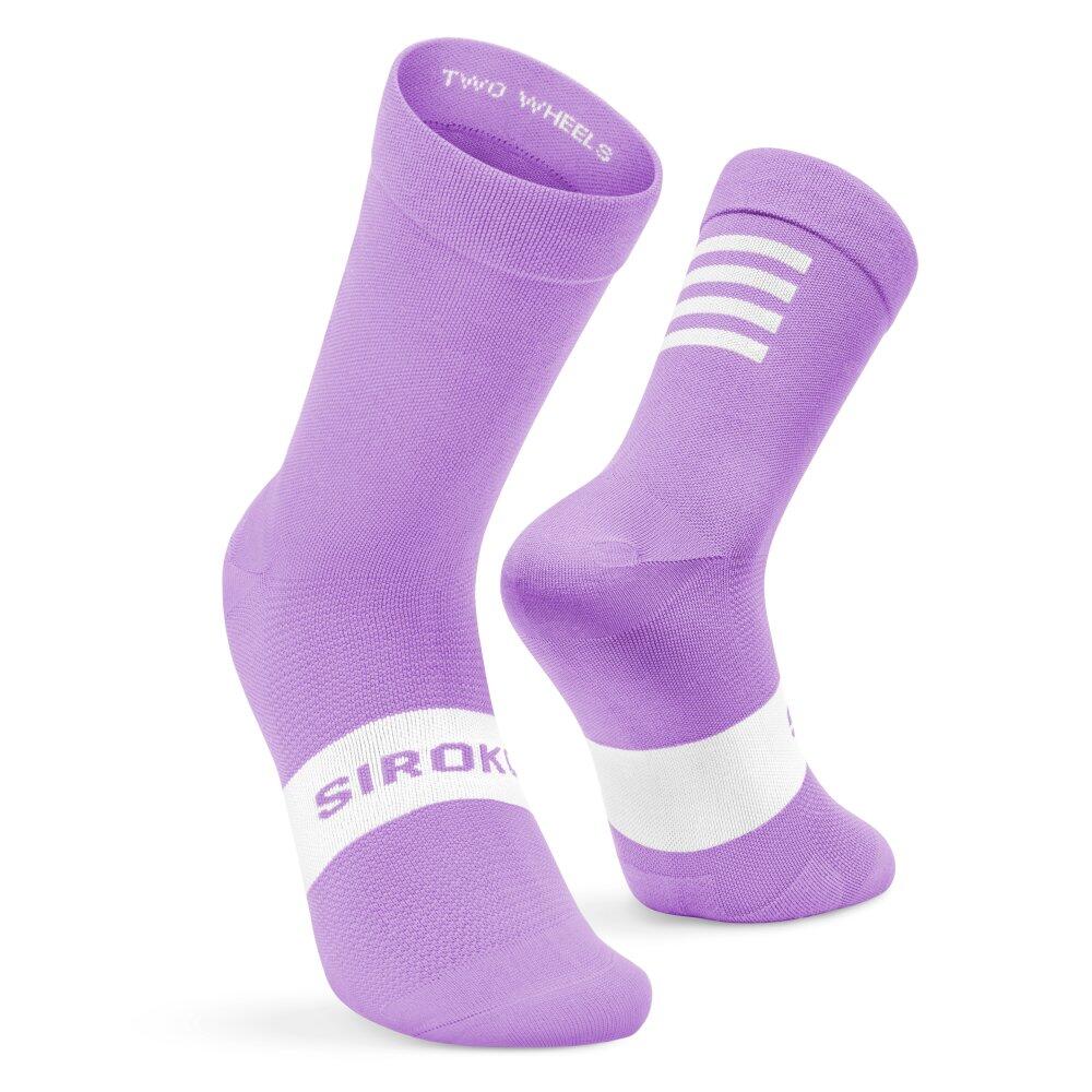 SIROKO Heren en Dames Wielrennen Fietssokken S1 Lilac Etna Lavendel