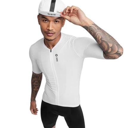 Maillot vélo ultraléger homme Cyclisme SRX II Manila Blanc