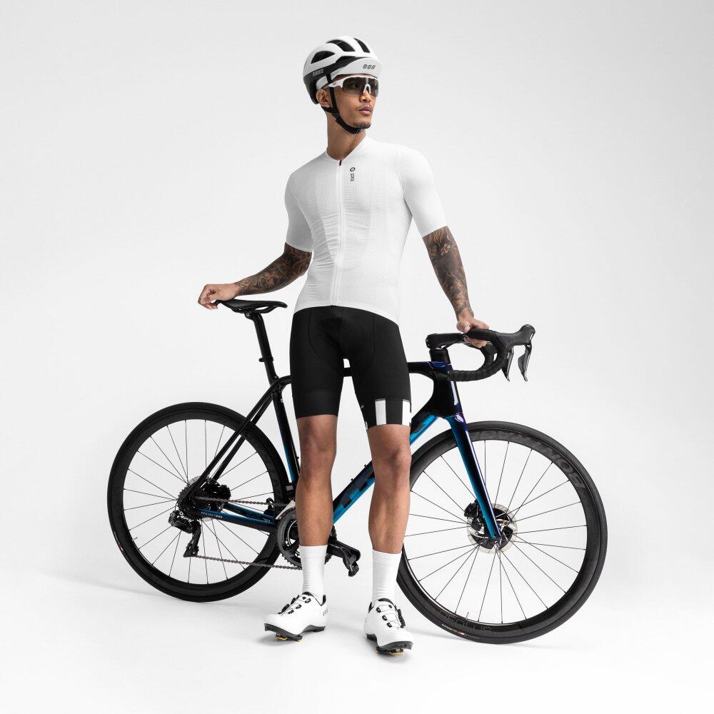 Maglia da ciclismo ultraleggera da uomo SRX II Manila Bianco 3/8