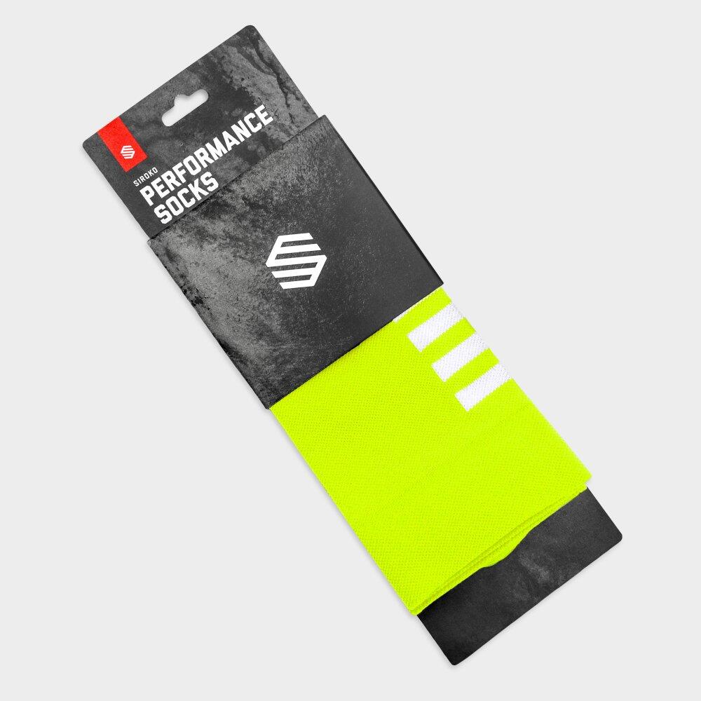 Herren und Damen Radsport Fahrradsocken S1 Fluor Montseny Neongelb 4/7