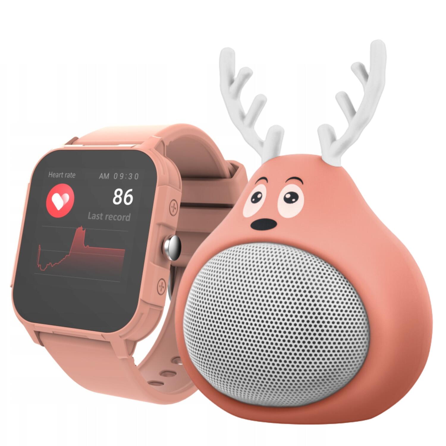 Smartwatch sportowy Forever IGO 2 JW-150 + Głośnik Sweet Animal Deer ABS-100