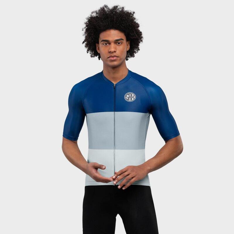 Camisola de ciclismo manga curta homem M2 Riedberg Azul