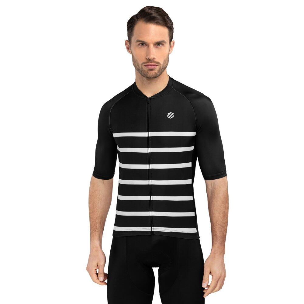 Men Cycling 's short sleeve jersey M2 Moors Black