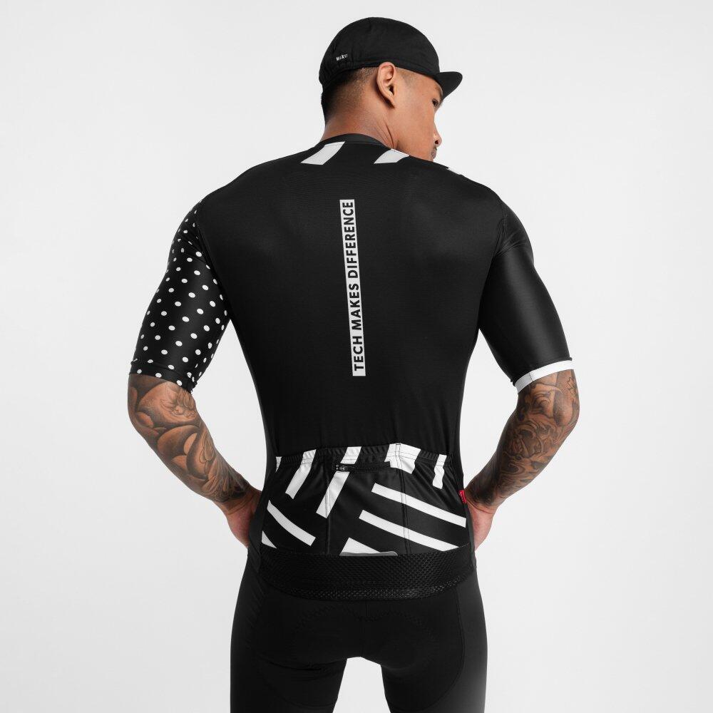 Maillot de manga corta hombre ciclismo M2 Finisher Negro 2/8