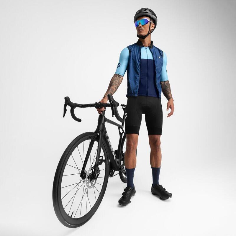 Herren Radsport kurzärmeliges radtrikot für M2 Teide Marineblau