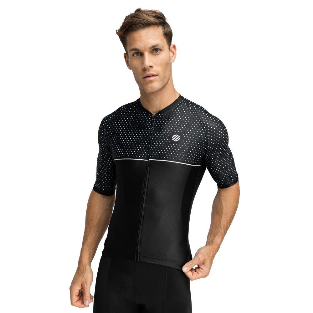Men Cycling 's short sleeve jersey M2 Mount Evans Black