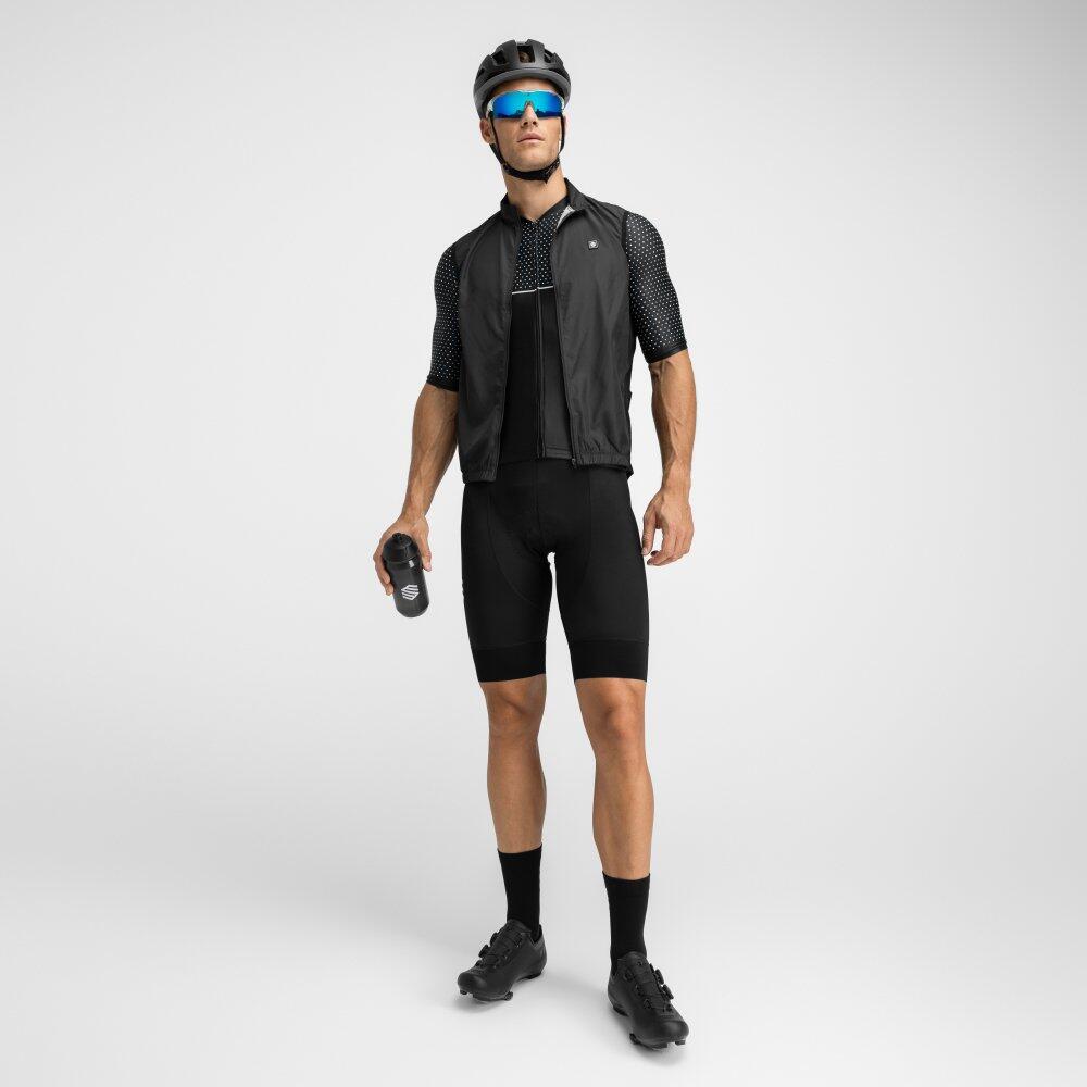 Maillot vélo manches courtes homme Cyclisme M2 Mount Evans Noir 3/8