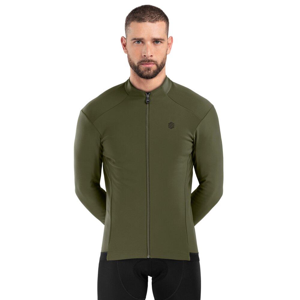 Casaco softshell de ciclismo para homem j1 khangai khaki