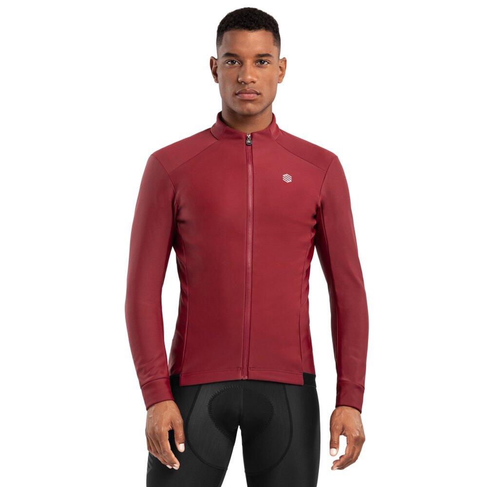 SIROKO Giacca da ciclismo softshell da uomo J1 Soulor Bordeaux