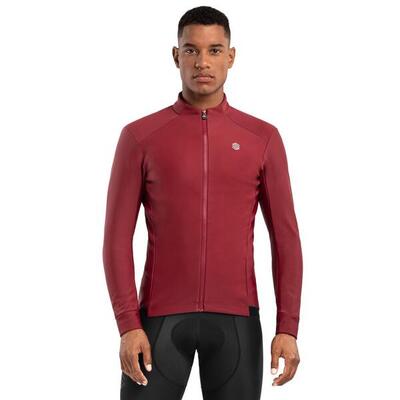Heren wielrennen softshell fietsjas j1 soulor bordeaux
