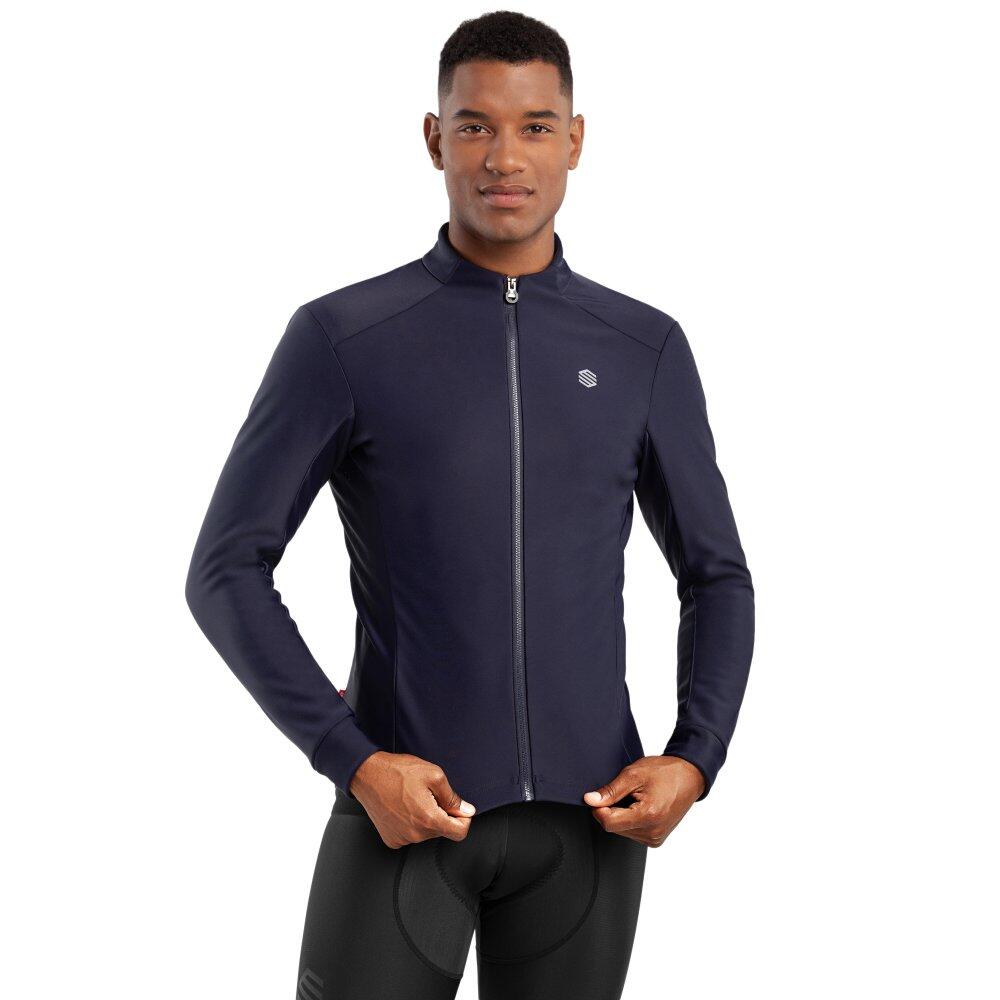 SIROKO Men Cycling 's softshell jacket J1 Elba Navy Blue