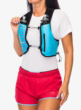 Laufweste Trail Vest 5L malibu blue-hibiscus