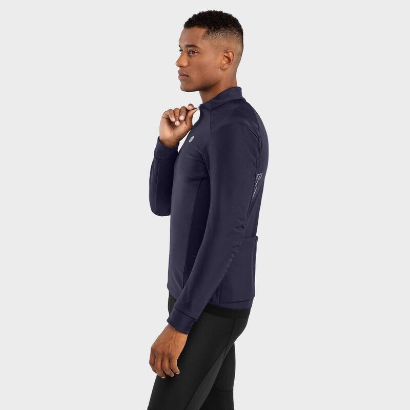 Veste vélo softshell homme Cyclisme J1 Elba Bleu Marine
