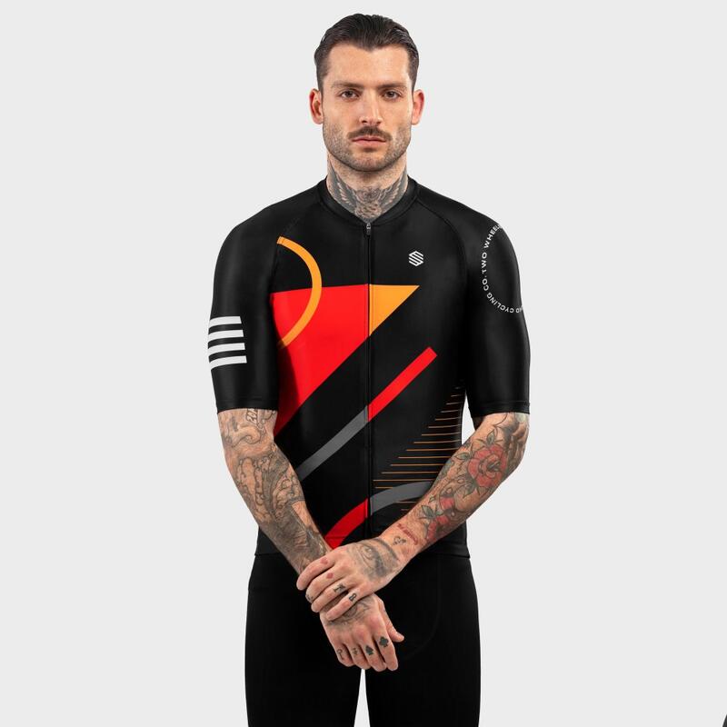 Herren Radsport kurzärmeliges radtrikot für M2 Colorado Schwarz