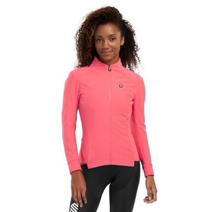 Women Cycling 's softshell jacket J1 Breakaway Neon Coral