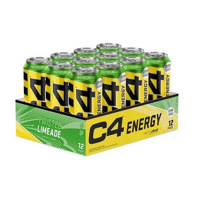 Energiedrankjes - pak c4 energiedrank (12x500ml) - twisted limonade