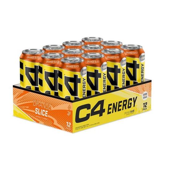Boissons énergétiques | Pack C4 Energy Drink (12x500ml) | Orange