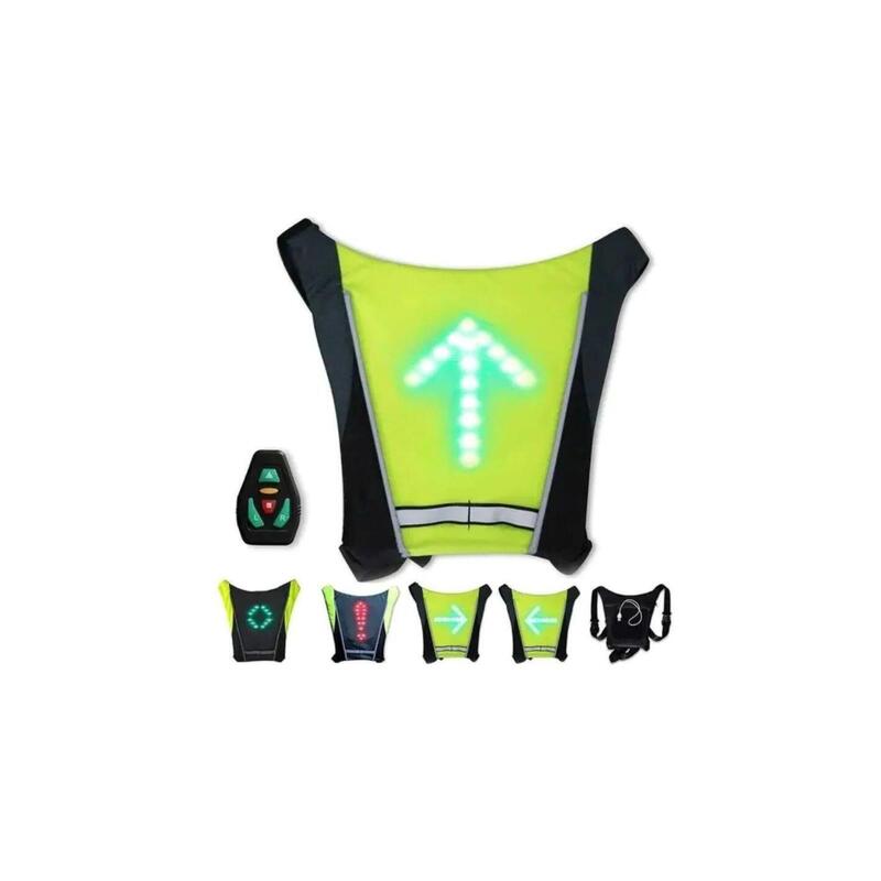 Dossard 48 Leds clignotants rechargeable USB